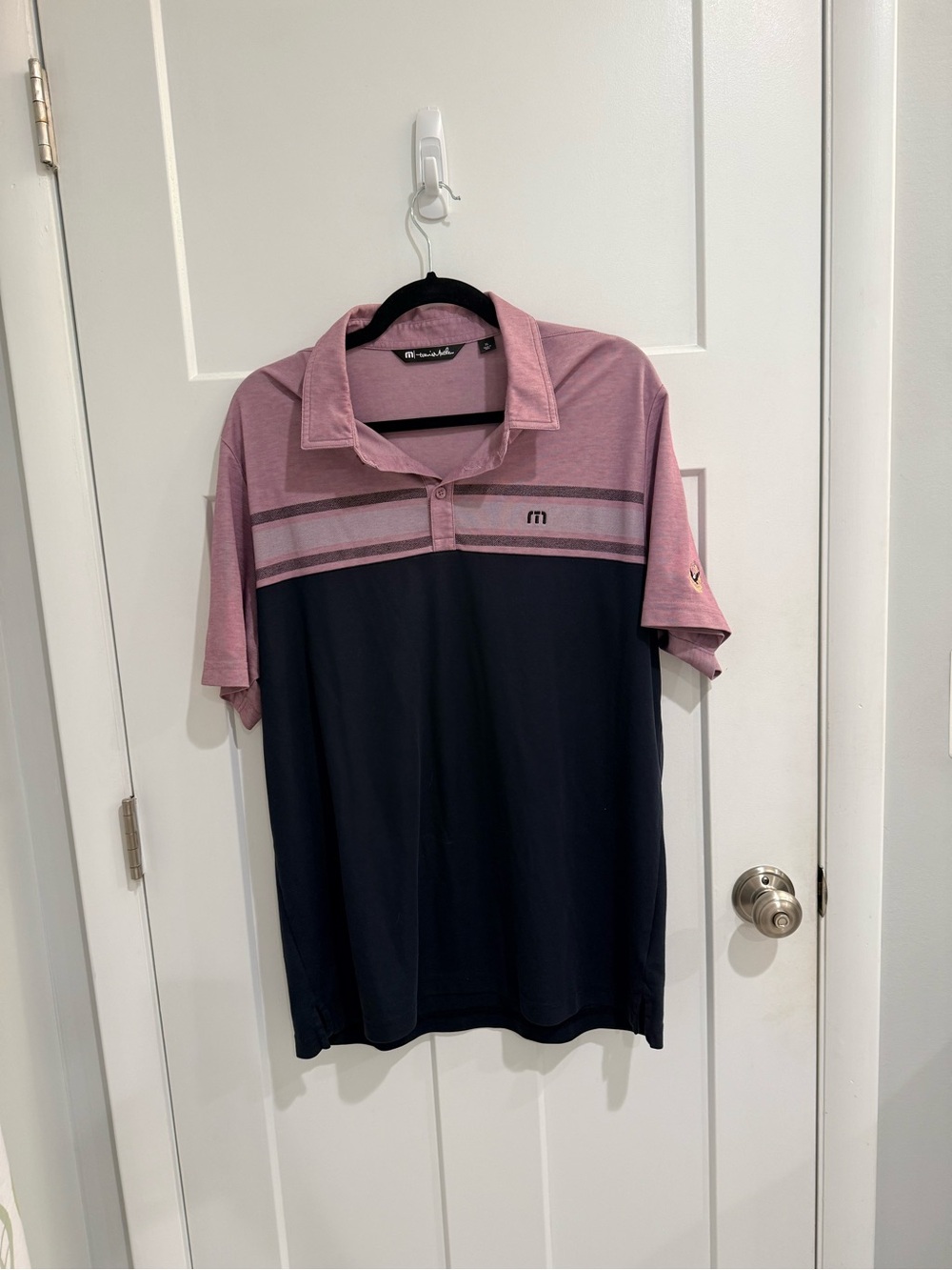Travis Mathew Pink Short-Sleeve Polo